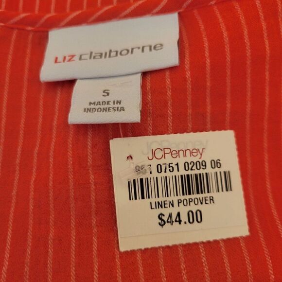 Liz Claiborne Striped Tunic Top (Size S) - Picture 6 of 7